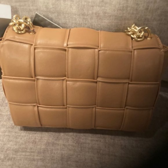 Grey Label Tan Vegan Leather Chain Bag - Picture 3 of 9